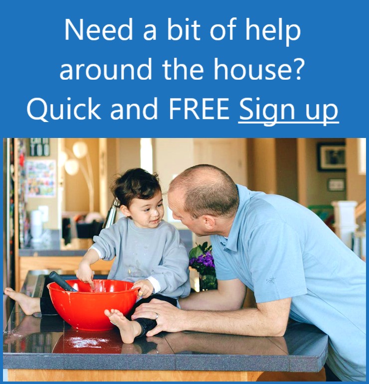 <div class="tagline"><span>Dad needs help with housework and looking after children.</span></div>